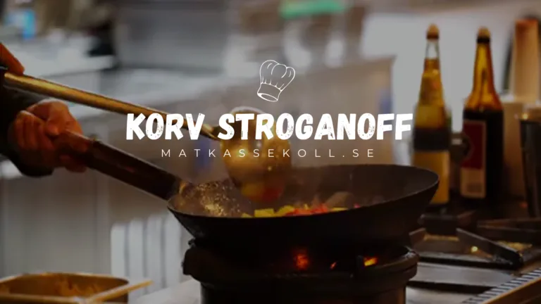 Korv stroganoff med ris