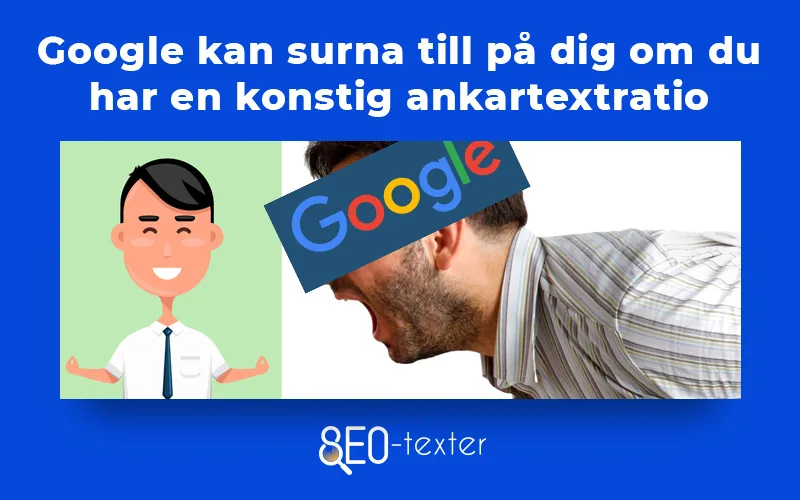 Google skriker på person som gjort fel