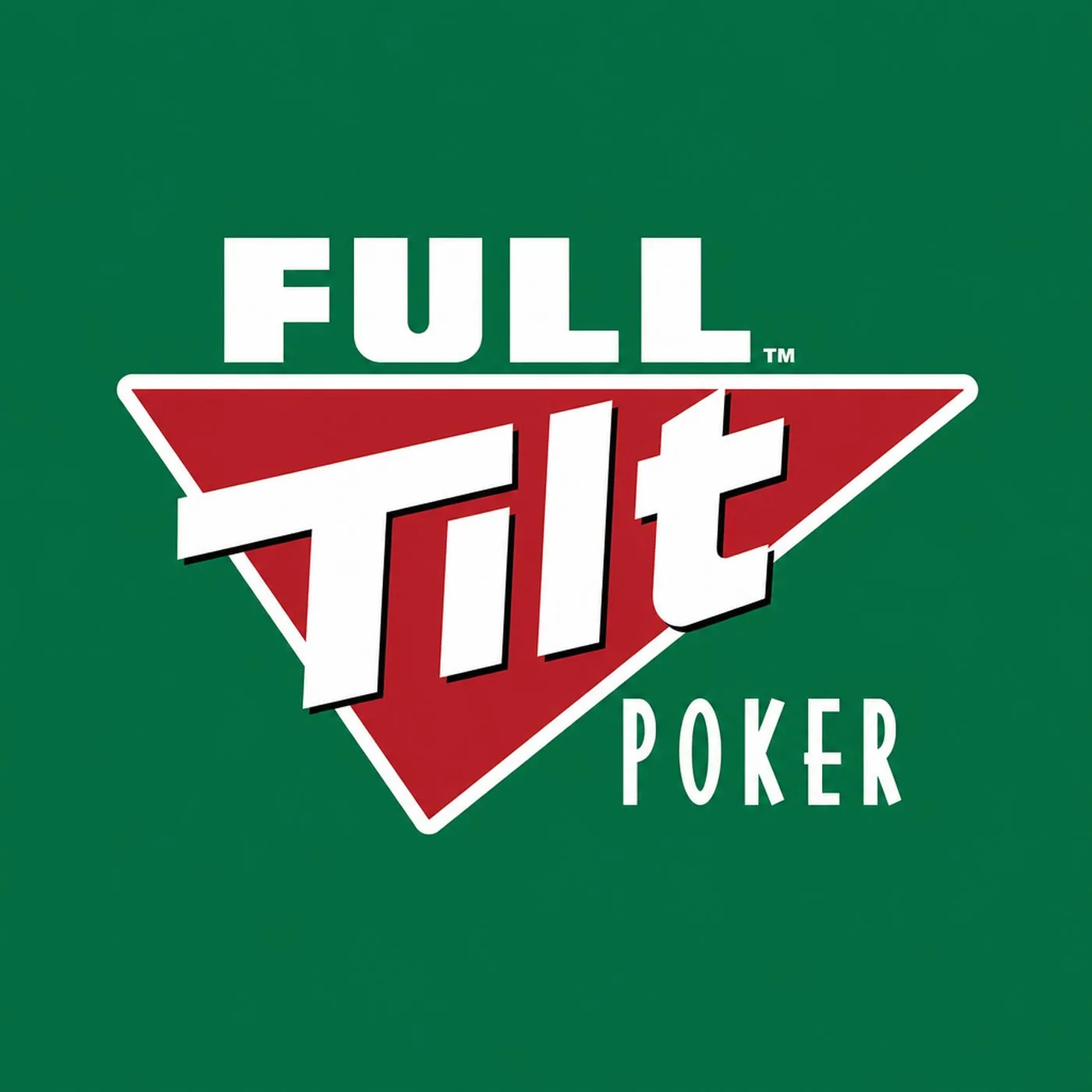 Logotyp för pokerrummet Full Tilt Poker mot en grön bakgrund