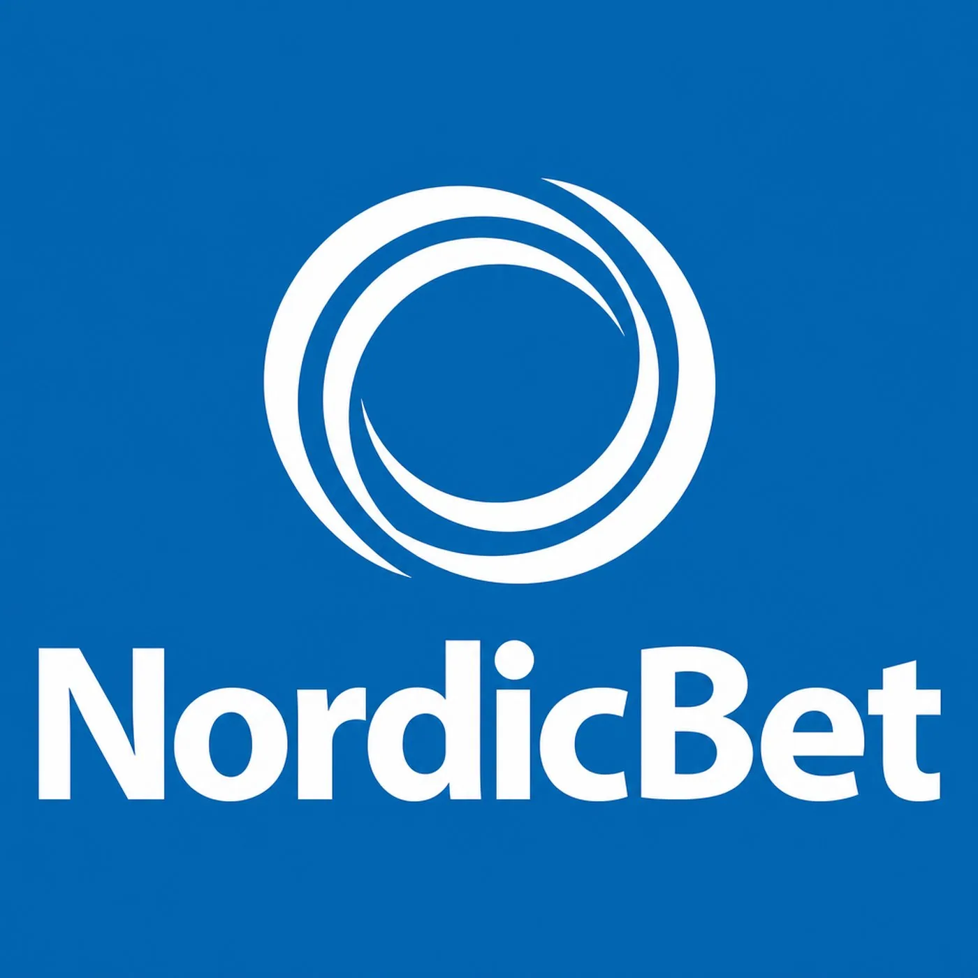 NordicBets logotyp med text och en stiliserad cirkel